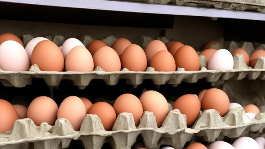 В омских супермаркетах появились сверхмалые куриные яйца